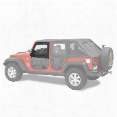 Bestop Highrock 4x4 Front Upper Element Doors In Black Diamond - 51805-35