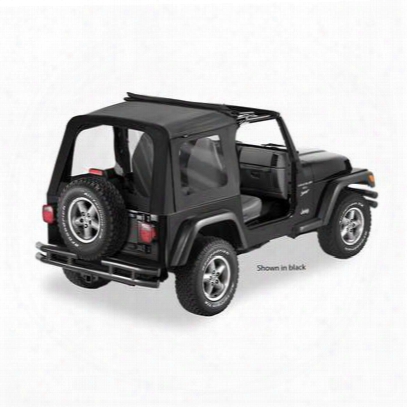 Bestop Sunrider Jeep Soft Top W/ Clear Windows In Spice Denim 51699-37