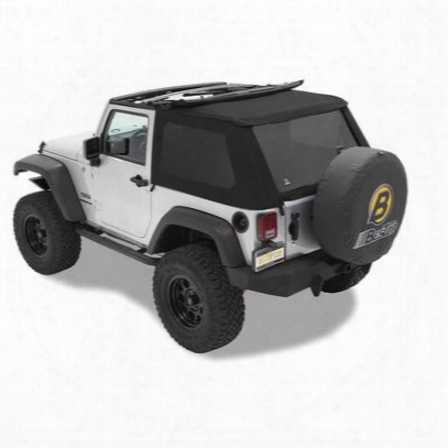 Bestop Trektop Nx, Tinted Window, No Door, Black Twill - Jeep Soft Top