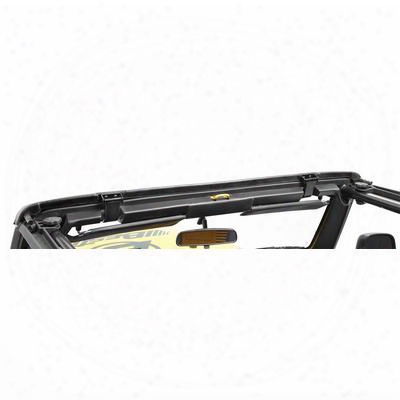 Bestop Windshield Header In Black - 55014-01