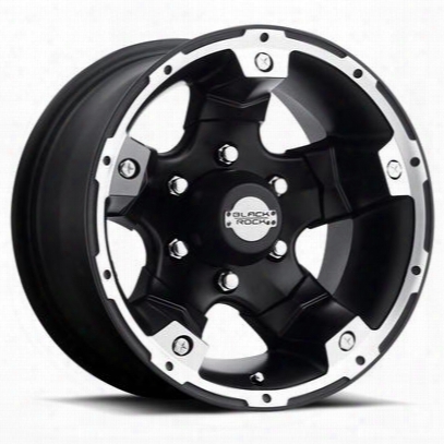 Black Rock 900 Viper, 15x8 Wheel With 6 On 5.5 Bolt Pattern - Matte Black- 900b586037