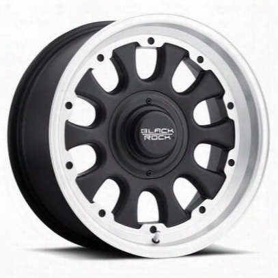 Black Rock 909 Type-d, 15x8 Wheel With 5 On 4.5 And 5 On 4.75 Bolt Pattern - Tungsten With Black- 909s580540