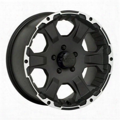 Black Rock 910 Intruder, 18x8.5 Wheel Witg 5 On 4.5 Bolt Pattern - Matte Black With Machine Accents- 910b8851255