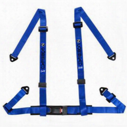 Corbeau 2 Inch Lap And 4-point Harness Belt Bolt-in (blue) - 44005b