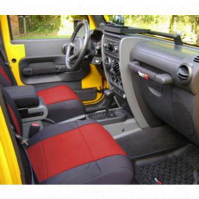 Coverking Neoprene Front Seat Covers (black/red) - Spc196