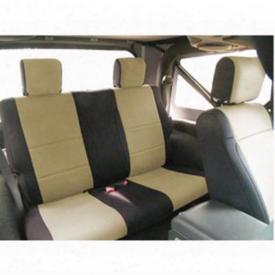 Coverking Neoprene Rear Seat Cover (black/tan) - Spc207