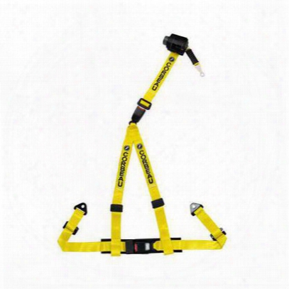 Corbeau 2 Inch 3-point Retractable Lap And Harness Belt Bolt-in (yellow) - 43303b