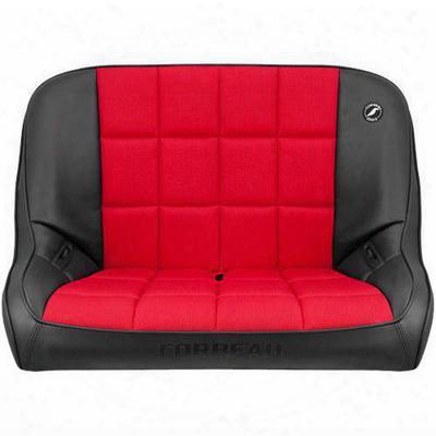 Corbeau Baja 36 Inch Rear Bench Suspension Seat (black/ Gray) - 63417