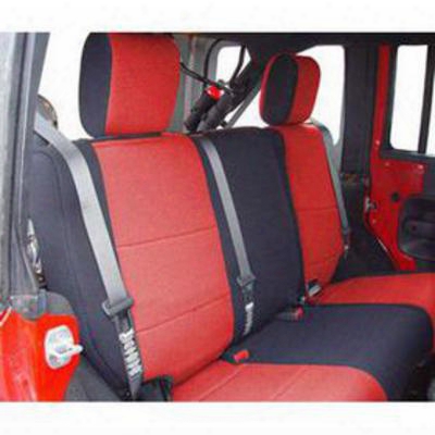 Coverking Neoprene 60/40 Rear Seat Cover (black/red) - Spc262