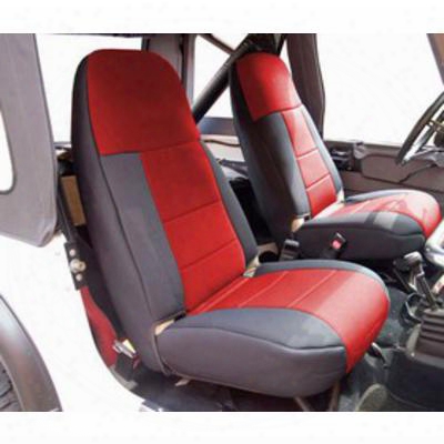 Coverking Neoprene Front Seat Covers (black/red) - Spc175