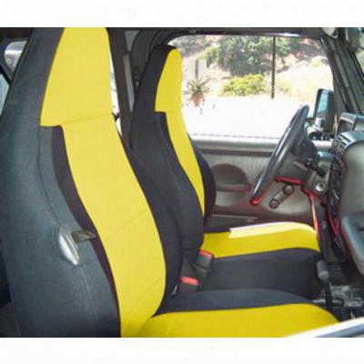 Coverking Neoprene Front Seat Covers (black/yellow) - Spc122
