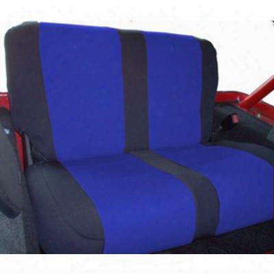 Coverking Neoprene Rear Seat Cover (black/bllue) - Spc170