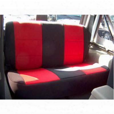 Coverking Neoprene Rear Seat Cover (black/red) - Spc154