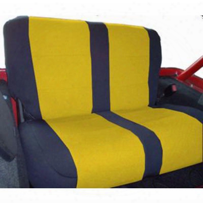 Coverking Neoprene Rear Seat Cover (black/yellow) - Spc257