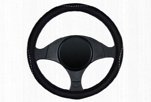 Dash Designs Rhinestone Steering Wheel Cover 3342bk Crystal Bling Steering Wheel Cover