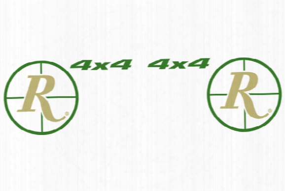 Remington Decals Rem1dc-gn Remington "r" With 4x4 - 11" D