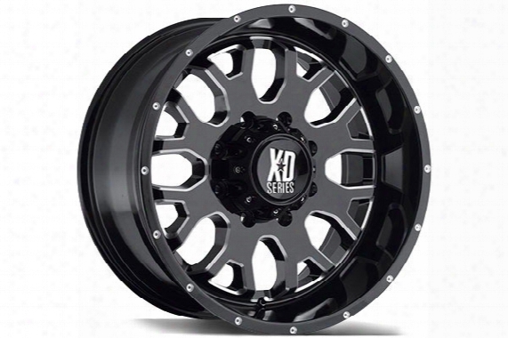Xd Series 808 Gloss Black Milled Accent Wheels
