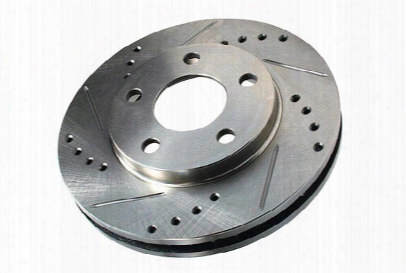 1978-1982 Ford Granada Centric C-tek Drilled & Slotted Brake Rotors