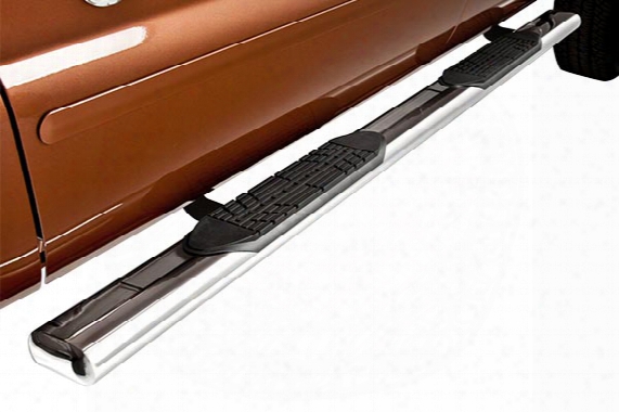Ici 5" Oval Cab Length Nerf Bars - Polished Or Black Steel