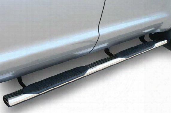 Raptor Series 4" Magnum Oval Nerf Bars - Cab-length Black Or Polished Stainless Steel Nerf Bars