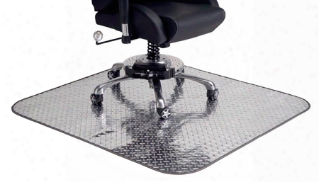 Intro-tech Automotive Pitstop Diamond Plate Chair Mat Dpcm4750 Diamond Plate Chair Mat