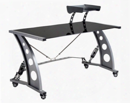 Intro-tech Automotive Pitstop Gt Spoiler Desk Pfd2000b Pitstop Desk