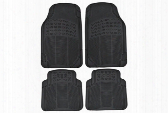 Proz Premium Rubber Floor Mats Aa- Mt-654-bk 4 Piece Set