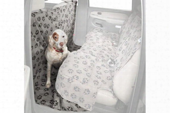 Canine Covers Crypton Paw Print Suede Coverall Seat Protector