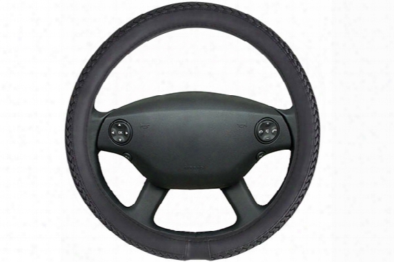 Motor Trend Braided Leatherette Steering Wheel Cover