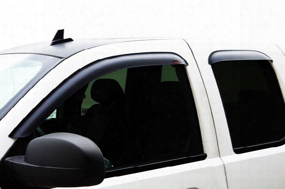 Egr Tape-on Matte Black Deflectors - Black Vent Visors
