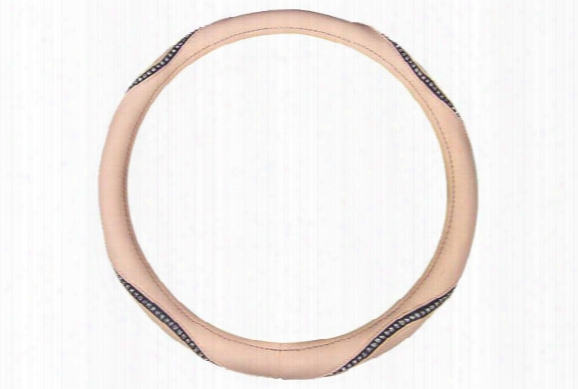 Moda Crystal Bling Leatherette Steering Wheel Covers