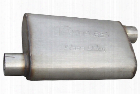 Pypes Race Pro Mufflers Mvr10 Offset Inlet / Offset Outlet