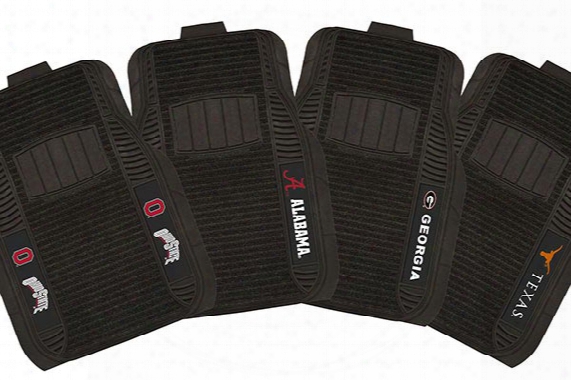 Fanmats Ncaa Deluxe Floor Mats - College Logo Rubber & Carpet Floor Mats