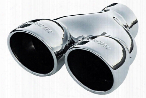Flowmaster Dual Round Rolled Angle-cut Exhaust Tip