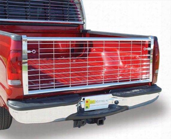 Go Industries Air Flow Tailgate - Chrome Straight Gate, Go Industries - Truck Bed Accessories - Truck Tailgates