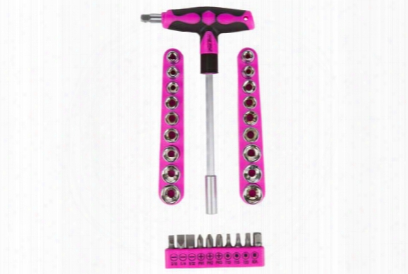 The Original Pink Box T-handle Driver And Socket Set Pb32ts T-handle Driver And Socket Set