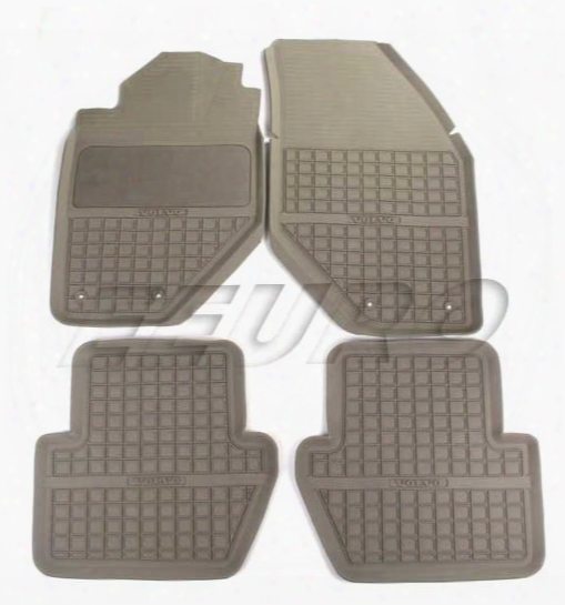 Floor Mat Set (all-weather) (light Gray Oak) - Genuine Volvo 9422217
