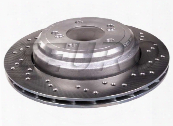 Disc Brake Rotor - Rear Passenger Side (328mm) (cross-drilled) 34212282304