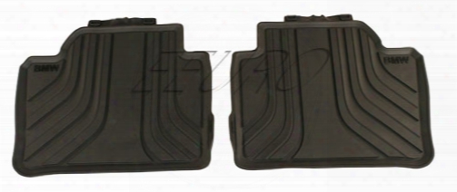 Floor Mat Set - Rear (all-weather) (black) - Genuine Bmw 51472219802