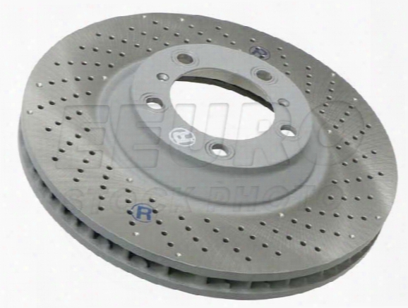 Disc Brake Rotor - Front Passenger Side (350mm) (cross-drilled) 99735141090