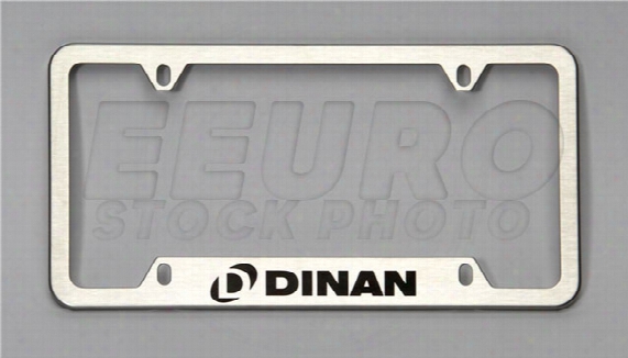 License Plate Frame (stainless Steel) (brushed) - Dinan D0100012 Bmw