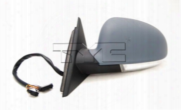 Side Mirror Assembly - Driver Side (un-painted) (w/ Memory) - Tyc 8610252 Vw