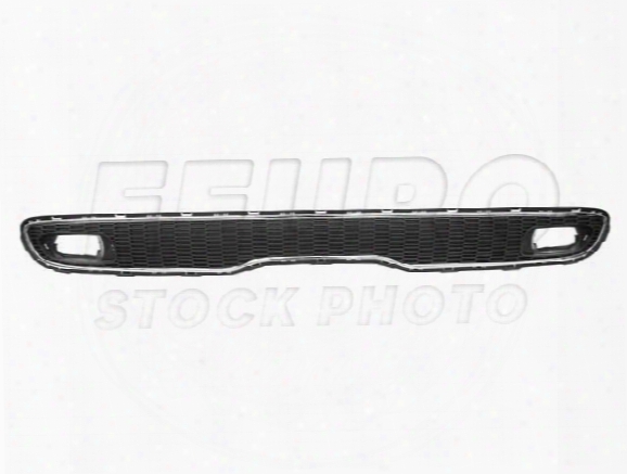 Bumper Cover Grille - Rear Center (black W/ Chrome Trim) 51122756992