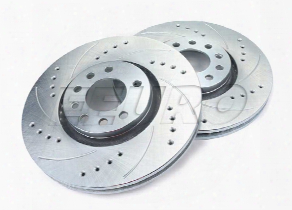 Disc Brake Rotor Set - Front (314mm) (zinc Plated) (cross-drilled And Slotted) Saab 93175606