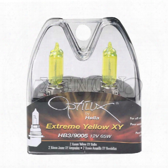 Light Bulb Set (hb3/9005) (12v 65w) (optilux Extreme Yellow) - Hella H71070582