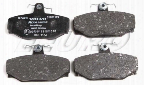 Disc Brake Pad Set - Rear - Genuine Volvo 31261186