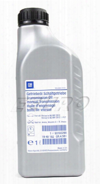 Manual Trans Fluid (gear Oil) (mtf) (1 Liter) - Genuine Saab 93165290