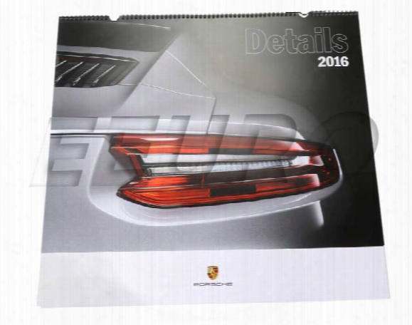 2016 Details Calendar - Genuine Porsche Wap0920010g