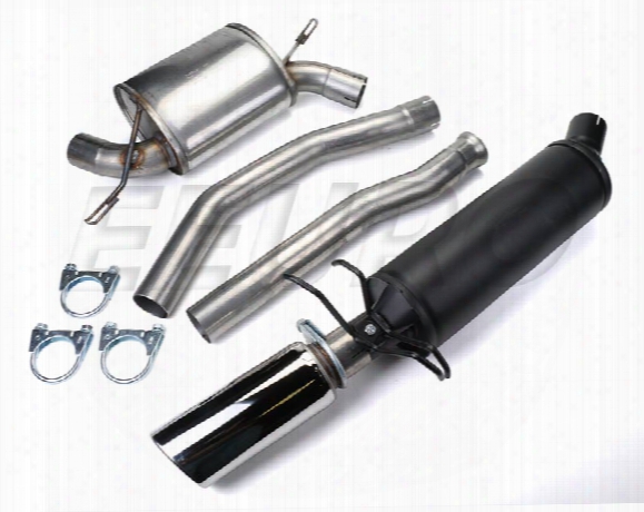 Mototec Volvo Exhaust System Kit (cat-back) (touring) (4in Round Crome Tip)