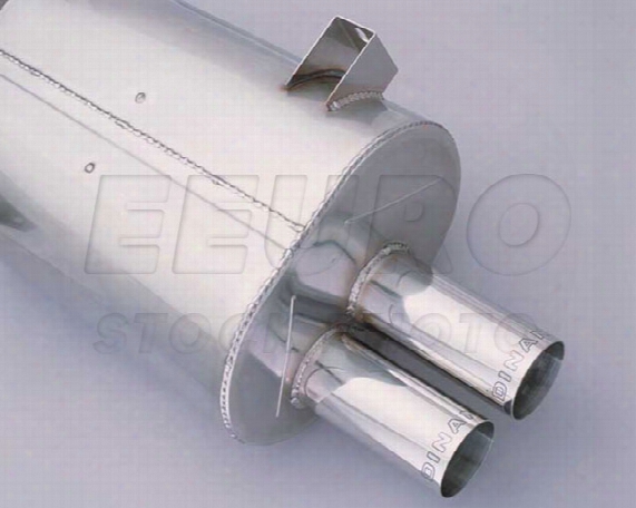 Free Flow Exhaust Muffler (w/ Polished Tips) - Dinan D6604602 Bmw